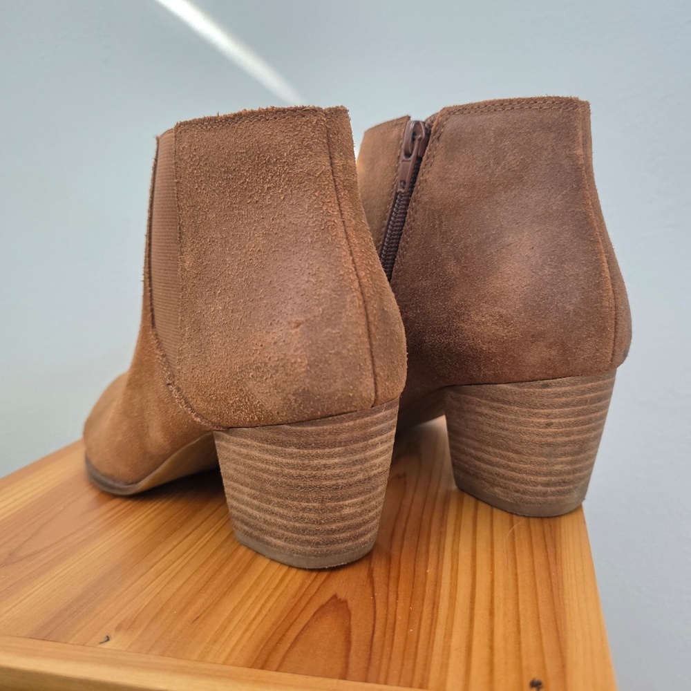Lucky Brand Suede Ankle Booties - Size 8 M, 38 - Picture 6 of 13